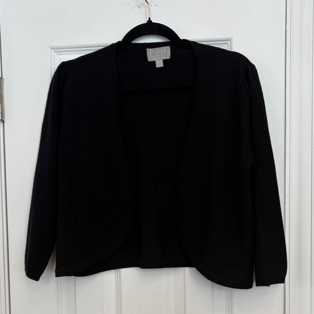 Pure‎ Collection Elegant Black Women's Cashmere Shrug